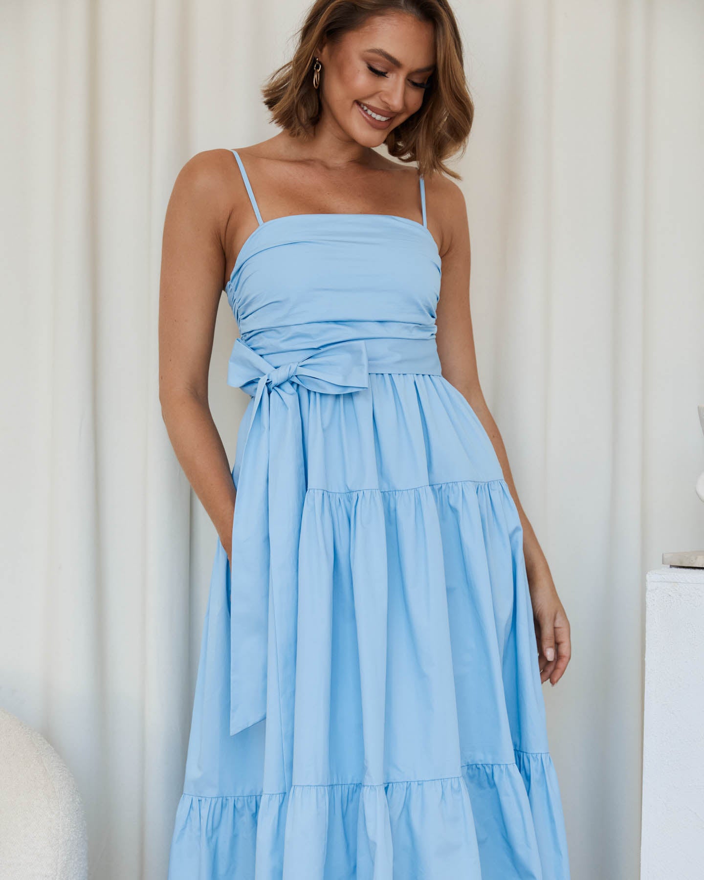 Sabrina Dress Blue Twosisters The Label