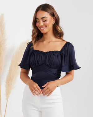 Luca Bodysuit-Navy