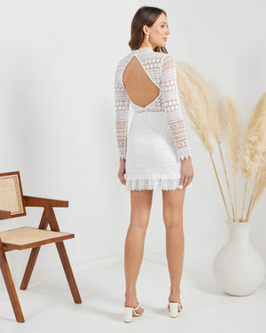 Josephine Dress-White