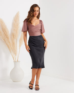 Magnolia Bodysuit-Mauve