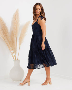 Pamela Dress-Navy