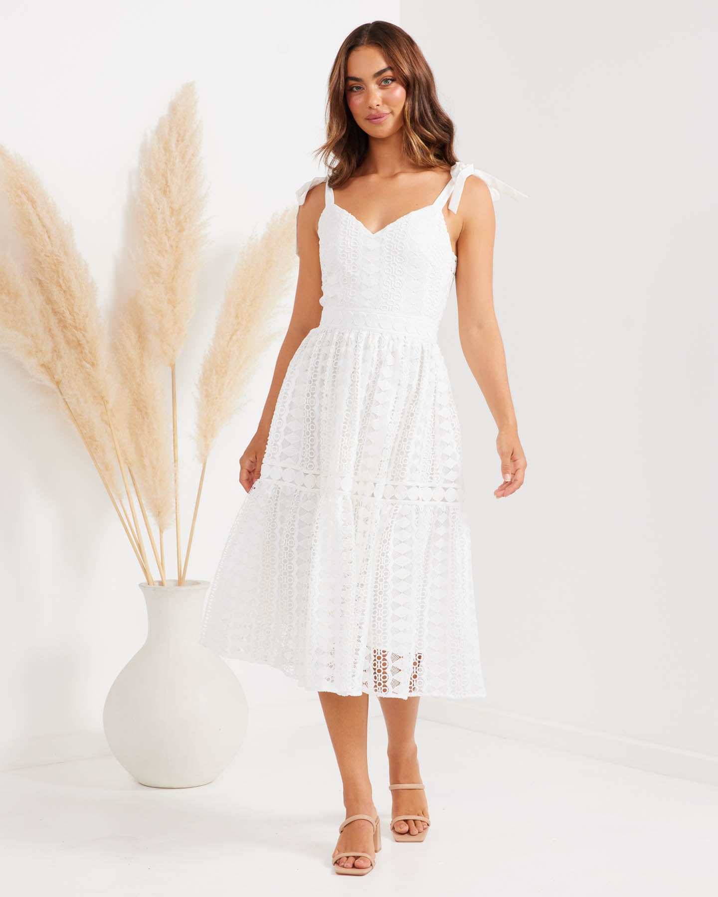 Pamela Dress-White