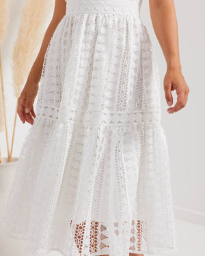 Pamela Dress-White