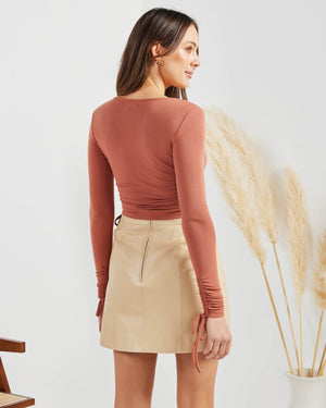 Jora Top-Terracotta