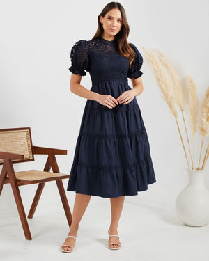 Zara Dress-Navy