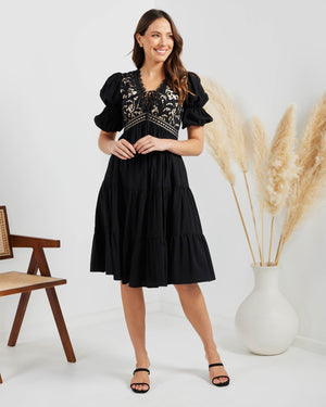 Alma Dress-Black