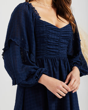 Rona Dress-Navy