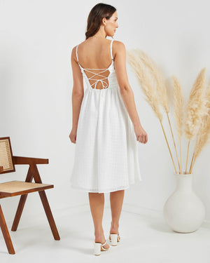 Tunisa Dress-White