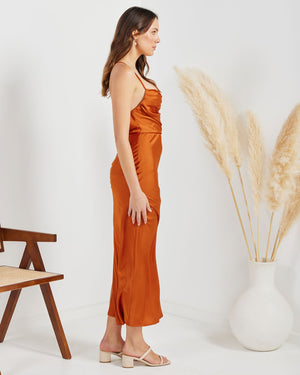 Diane Dress-Rust