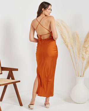 Diane Dress-Rust