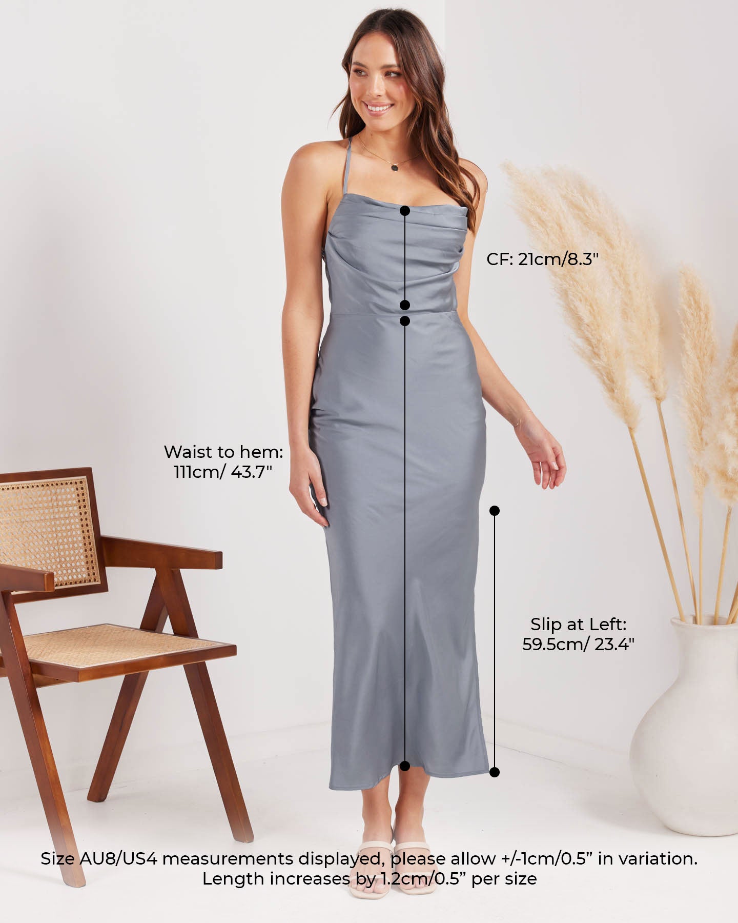 Diane Dress Mercury