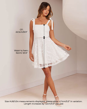 Mabel Dress-White