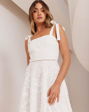 Mabel Dress-White