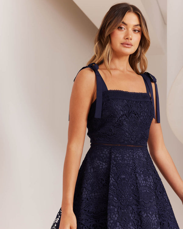 Heidi Dress-Navy - Twosisters The Label