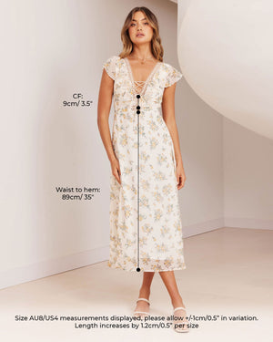 Lillian Dress-Yellow Floral