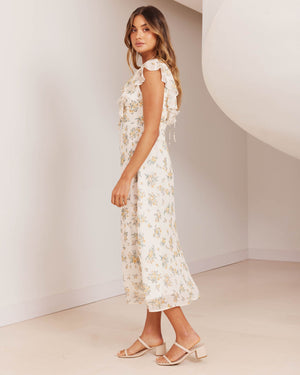 Lillian Dress-Yellow Floral