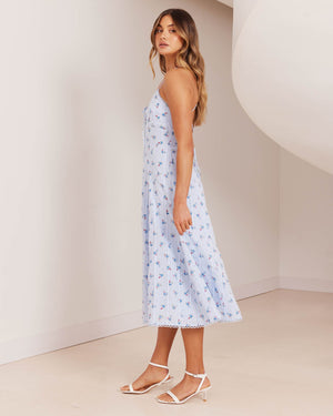 Aubrey Dress-Blue Floral