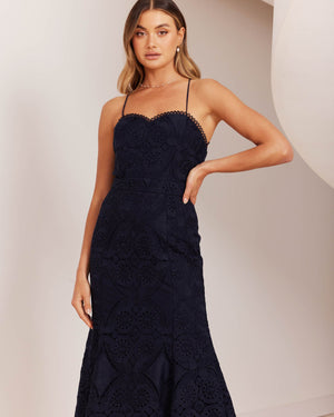 Serenity Dress-Navy