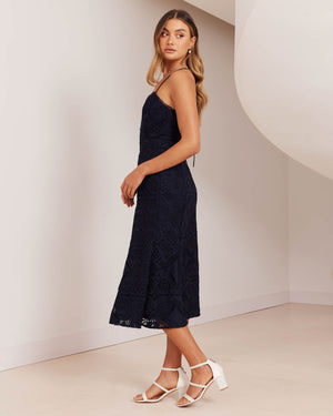 Serenity Dress-Navy