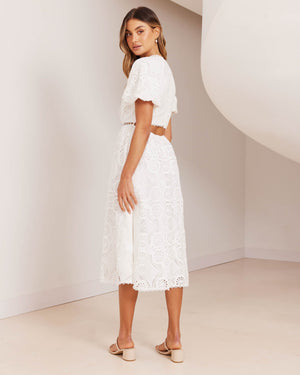 Kennedy Dress-White