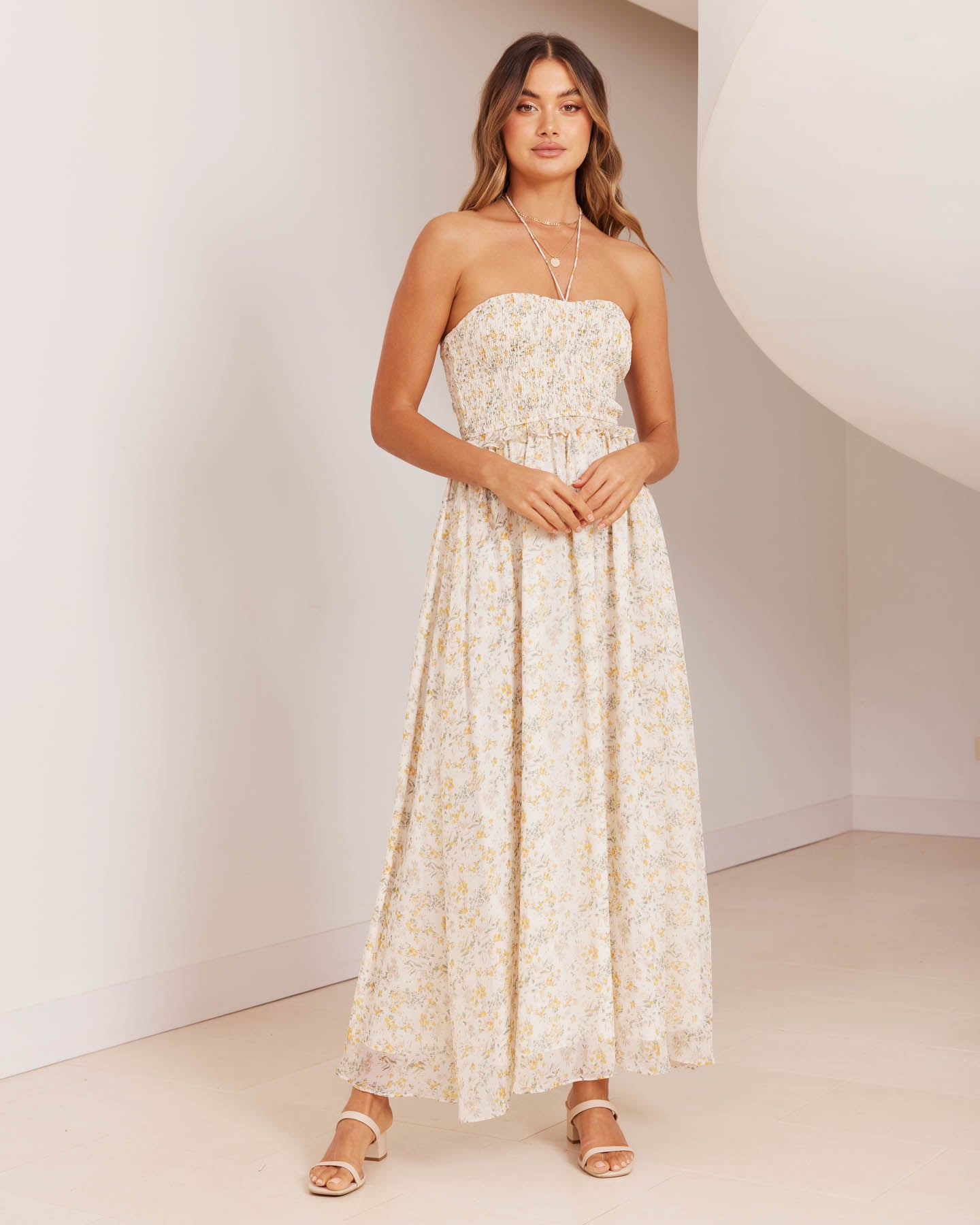 Alice Dress-Yellow Floral