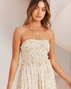 Alice Dress-Yellow Floral