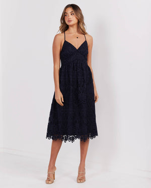 Norah Dress-Navy