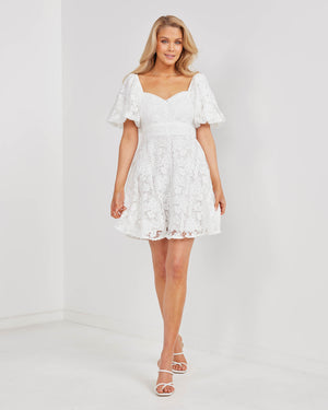 Sloane Dress-White