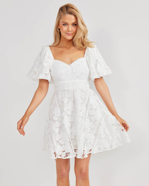 Sloane Dress-White