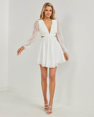 Everleigh Dress-White