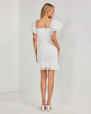 Beata Dress-White