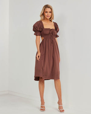 Janice Dress-Brown