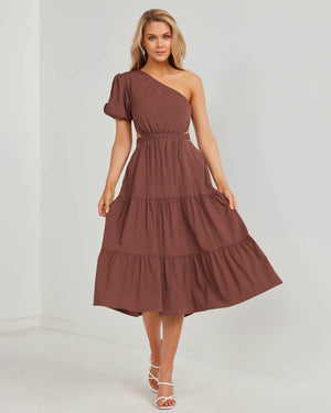 Uberta Dress-Brown