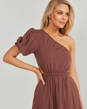 Uberta Dress-Brown