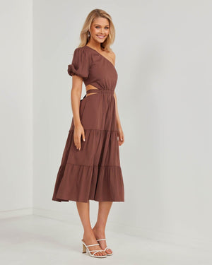 Uberta Dress-Brown