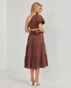 Uberta Dress-Brown