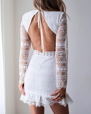 Paget Dress-White