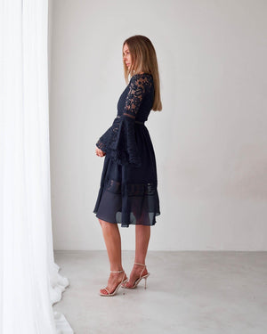 Kace Dress-Navy