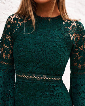 Charlise Dress-Green