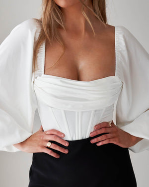 Brielle Bodysuit-White