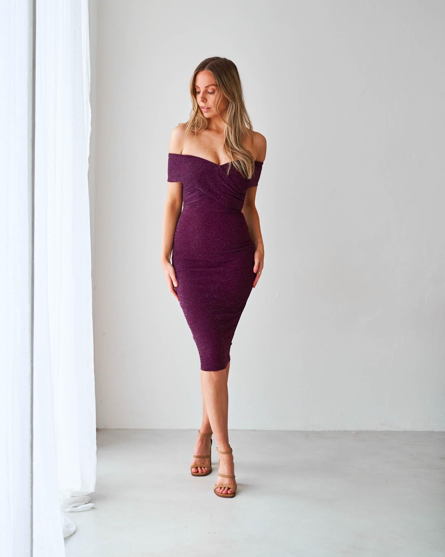 Brenda Dress Aubergine 16 2XL