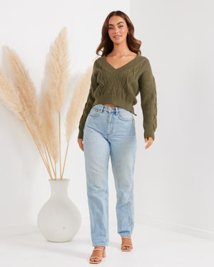 Zahra Knit-Khaki