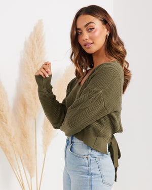 Zahra Knit-Khaki