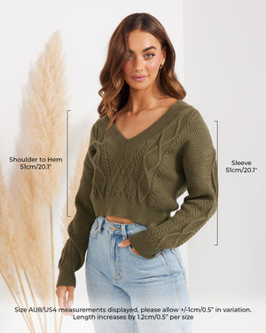 Zahra Knit-Khaki