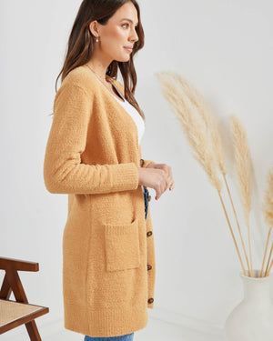 Faith Cardigan-Mustard
