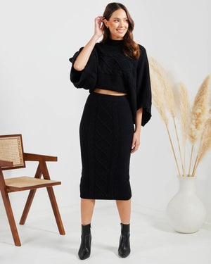Donnie Knit Top-Black