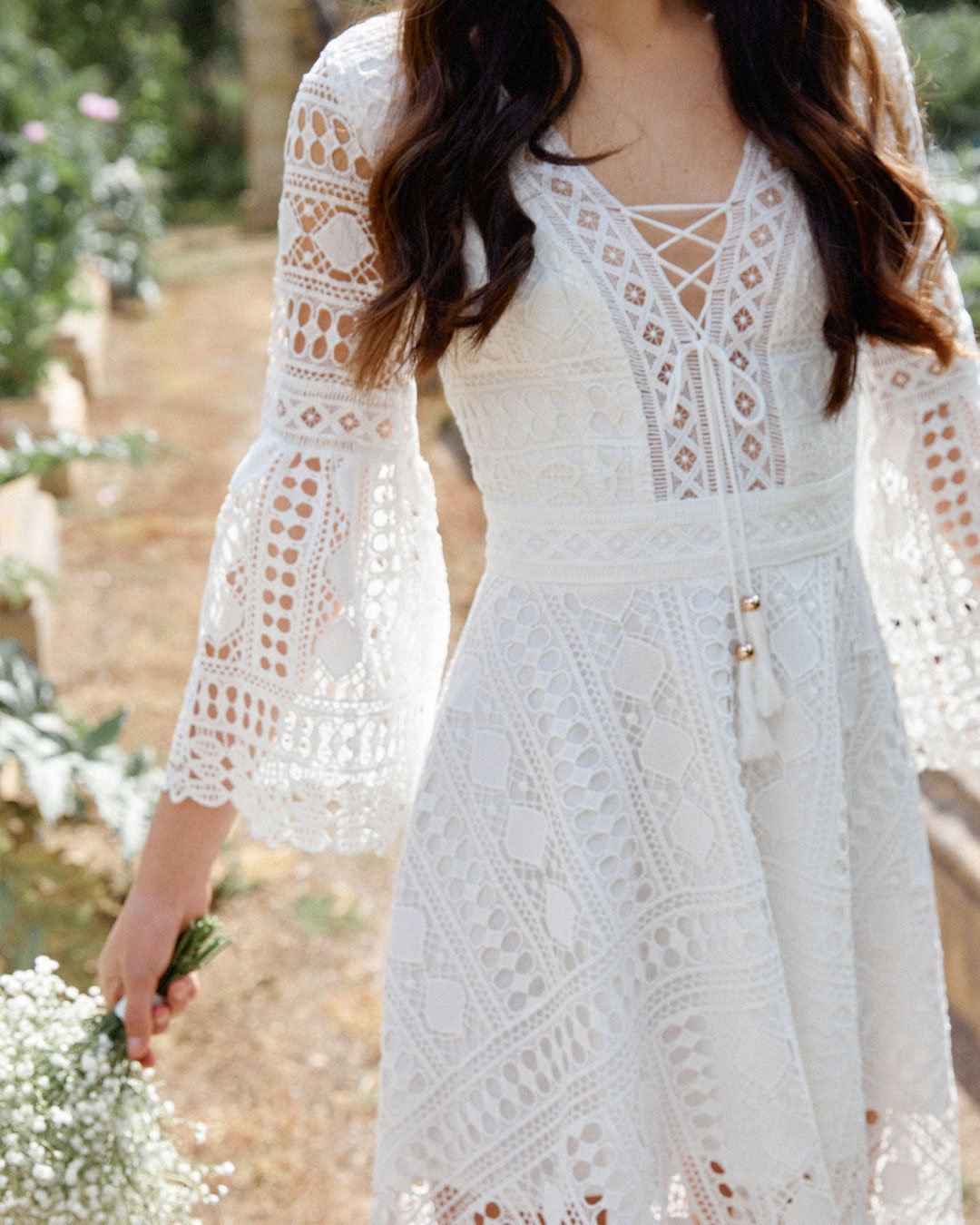 White boho sundress new arrivals