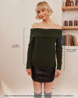 Twosisters The Label Wynter Top Olive Green