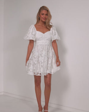 Sloane Dress-White