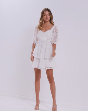 Kehlani Dress-White